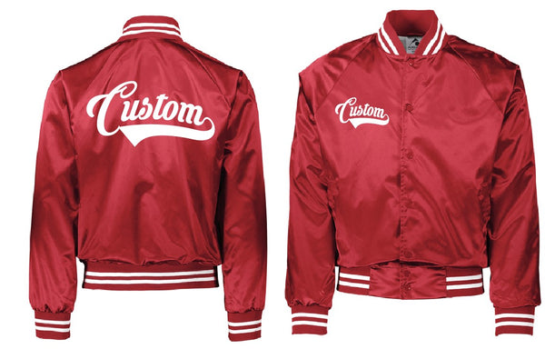 Varsity Satin Baseball Jacket