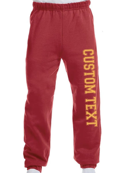 Custom Puffy Logo Collegiate Sweat Pants