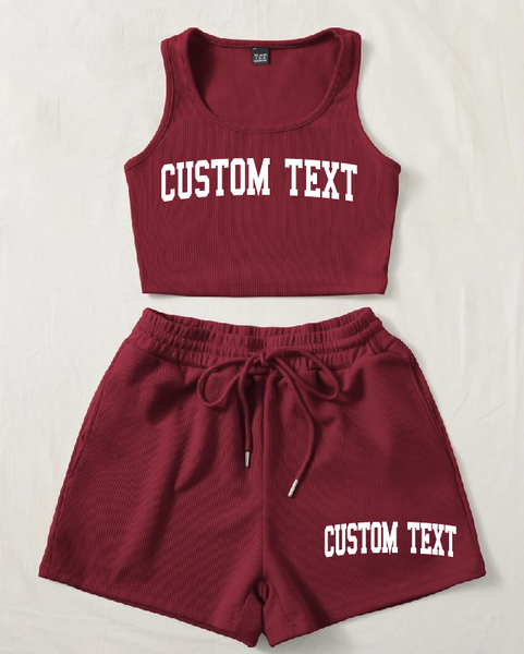 Custom Ribbed Varsity Set