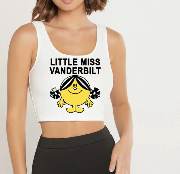 Custom Little Miss Cropped Tank Top