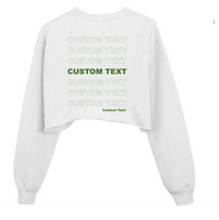 Custom Thank You Bag Cropped Crew Neck