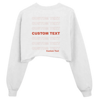 Custom Thank You Bag Cropped Crew Neck