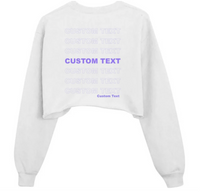 Custom Thank You Bag Cropped Crew Neck