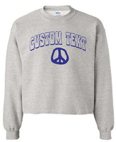 Custom Puffy Logo Retro Cropped Crewneck