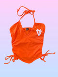 Custom Drawstring Halter Tie Tank