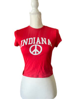 Custom Puffy Logo Peace Baby Tee