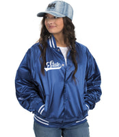 Varsity Satin Baseball Jacket