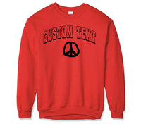 Custom Puffy Logo Retro Cropped Crewneck